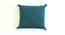 Dashiell Cushion Cover (46 x 46 cm  (18" X 18") Cushion Size, Steel Blue) by Urban Ladder - Cross View Design 1 - 411396