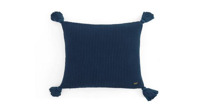 Flannery Cushion Cover (46 x 46 cm  (18" X 18") Cushion Size, Estate Blue) by Urban Ladder - Cross View Design 1 - 411402