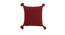 Flannery Cushion Cover (46 x 46 cm  (18" X 18") Cushion Size, Maroon) by Urban Ladder - Cross View Design 1 - 411403