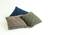 Daisy Cushion Cover (46 x 46 cm  (18" X 18") Cushion Size, Estate Blue & Natural) by Urban Ladder - Design 1 Side View - 411413