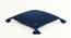 Flannery Cushion Cover (46 x 46 cm  (18" X 18") Cushion Size, Estate Blue) by Urban Ladder - Design 1 Side View - 411423