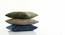 Daisy Cushion Cover (46 x 46 cm  (18" X 18") Cushion Size, Estate Blue & Natural) by Urban Ladder - Front View Design 1 - 411434