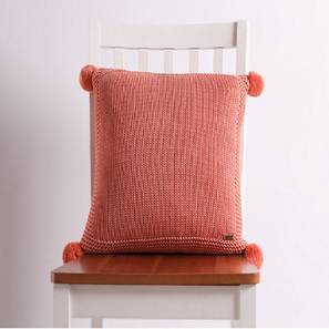 Pluchi Design Pailey Cushion Cover (41 x 41 cm  (16" X 16") Cushion Size, Dusty Coral)