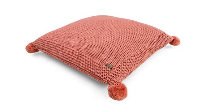Pailey Cushion Cover (41 x 41 cm  (16" X 16") Cushion Size, Dusty Coral) by Urban Ladder - Design 1 Side View - 411526