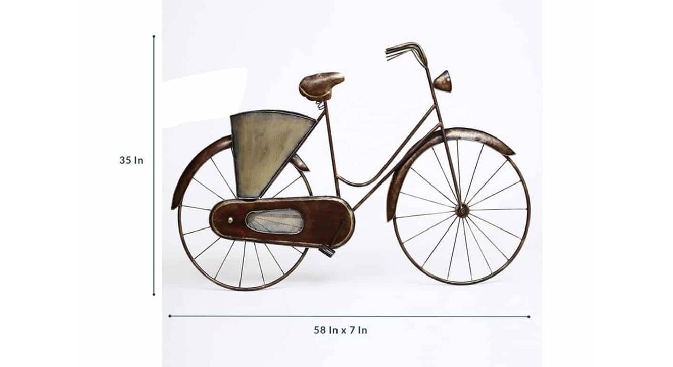 Vintage cycle with basket multicolour 6
