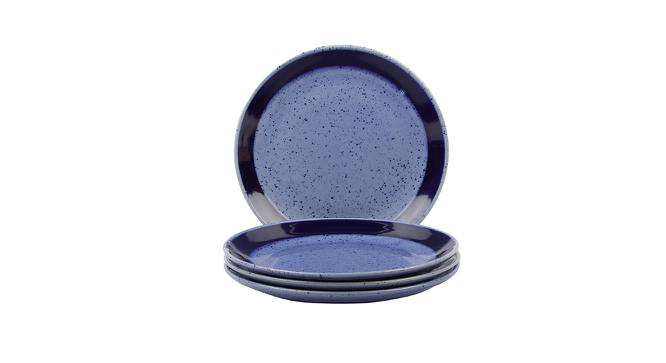 Claudie Plates Set of 4 (Blue) by Urban Ladder - Front View Design 1 - 411725