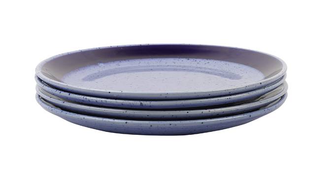 Clara Plates Set of 4 (Blue) by Urban Ladder - Design 1 Side View - 411743