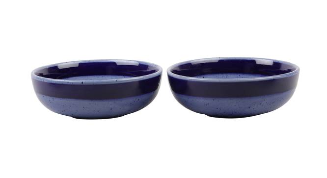 Desiree Serving Bowls Set of 2 (Blue) by Urban Ladder - Design 1 Side View - 411751