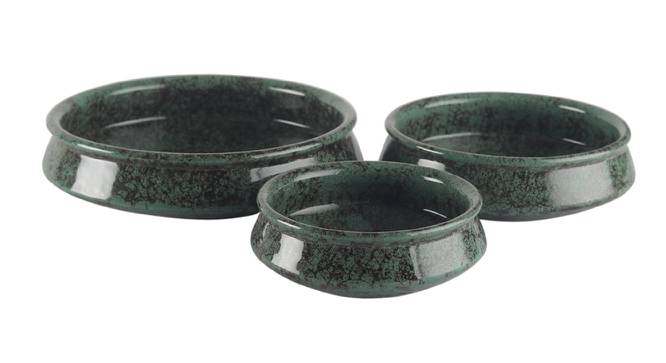 Francoise Serving Bowls Set of 3 (Green) by Urban Ladder - Design 1 Side View - 411923