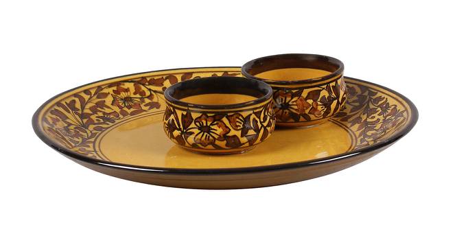 Jenava Platter with Attached Bowl by Urban Ladder - Cross View Design 1 - 412139