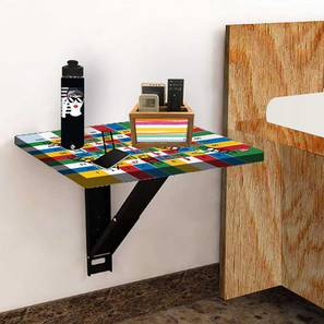 Collections New In Kottayam Design Denzel Engineered Wood Laptop Table in Multi Coloured Colour