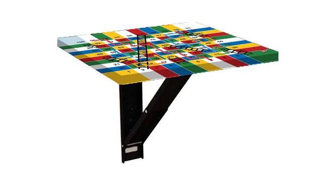 Denzel Wall Mounted Study Table (Matte Finish) by Urban Ladder - Front View Design 1 - 412292