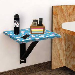 Collections New In Hassan Design Poe Wall Mounted Engineered Wood Kids Table in Multi Coloured Colour