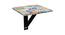 Valkyrie Wall Mounted Study Table (Matte Finish) by Urban Ladder - Front View Design 1 - 412393