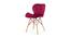 Amery Dining Chair (Red, Velvet Finish) by Urban Ladder - Front View Design 1 - 412513