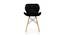 Amery Dining Chair (Black, Velvet Finish) by Urban Ladder - Front View Design 1 - 412521