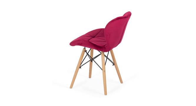 Amery Dining Chair (Red, Velvet Finish) by Urban Ladder - Cross View Design 1 - 412529