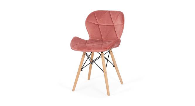 Amery Dining Chair (Pink, Velvet Finish) by Urban Ladder - Cross View Design 1 - 412531