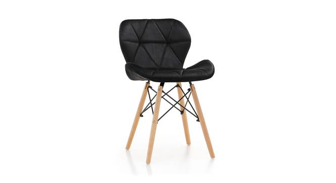 Amery Dining Chair (Black, Velvet Finish) by Urban Ladder - Cross View Design 1 - 412537