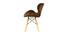 Amery Dining Chair (Brown, Velvet Finish) by Urban Ladder - Design 1 Side View - 412548