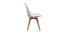 Ashlea Dining Chair (White) by Urban Ladder - Design 1 Side View - 412554