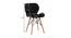 Amery Dining Chair (Black, Velvet Finish) by Urban Ladder - Design 1 Dimension - 412590