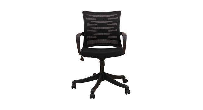 Donnette Office Chair (Black) by Urban Ladder - Front View Design 1 - 412619
