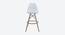 Ethlyn Barstool (White, Leatherette & Solid Wooden Finish) by Urban Ladder - Front View Design 1 - 412625