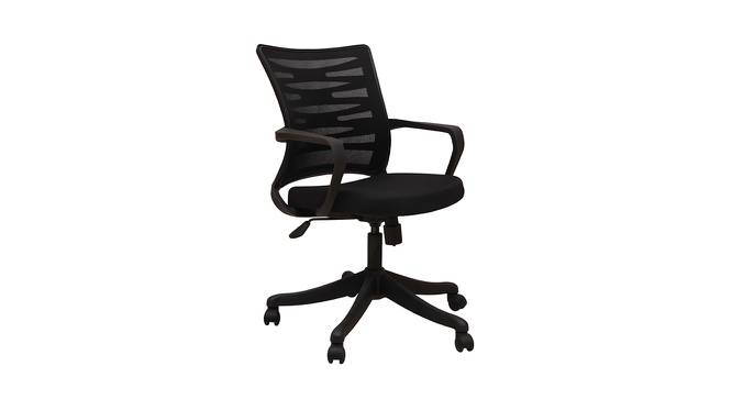 Donnette Office Chair (Black) by Urban Ladder - Cross View Design 1 - 412635