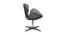 Brown Lounge Chair (Dark Grey, Leatherette Finish) by Urban Ladder - Cross View Design 1 - 412638
