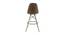 Darleena Barstool (Brown, Leatherette & Solid Wooden Finish) by Urban Ladder - Design 1 Side View - 412654