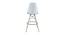 Ethlyn Barstool (White, Leatherette & Solid Wooden Finish) by Urban Ladder - Design 1 Side View - 412655