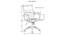 Eldwin Office Chair (White) by Urban Ladder - Design 1 Dimension - 412681