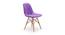 Gerardine Dining Chair (Purple, Velvet Finish) by Urban Ladder - Cross View Design 1 - 412727