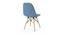 Garey Lounge Chair (Blue, Fabric Finish) by Urban Ladder - Design 1 Side View - 412754
