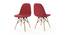 Garey Lounge Chair (Red, Fabric Finish) by Urban Ladder - Rear View Design 1 - 412766