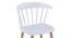 Ewing Dining Chair (White, Plastic & Brown Wooden Finish) by Urban Ladder - Design 1 Close View - 412772