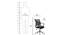 Grantland Office Chair (Black) by Urban Ladder - Design 1 Dimension - 412847