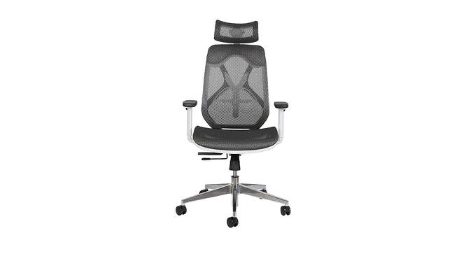 Kimberlin Office Chair (Grey & White) by Urban Ladder - Front View Design 1 - 412869