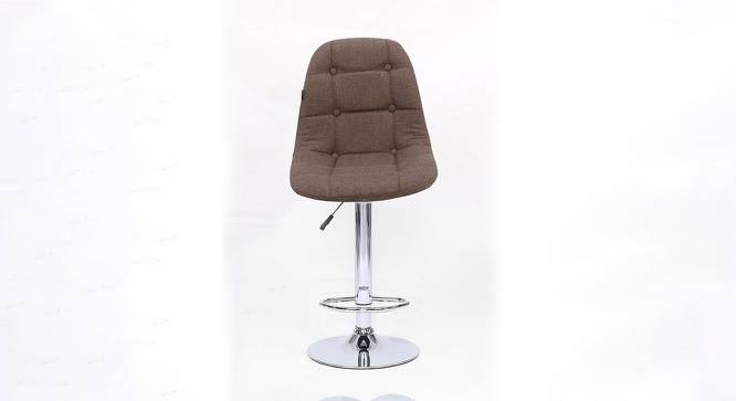 Kimberlee Barstool (Brown, Metal Finish & Fabric Finish) by Urban Ladder - Front View Design 1 - 412880