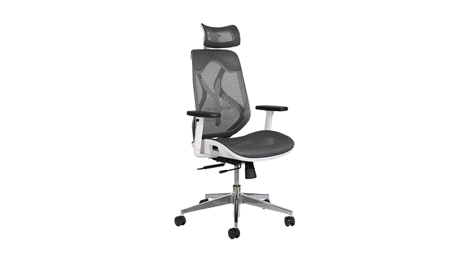 Kimberlin Office Chair (Grey & White) by Urban Ladder - Cross View Design 1 - 412883