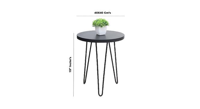 Kelvan Side Table (Black, Matte Finish) by Urban Ladder - Design 1 Dimension - 412931