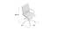 Kelwin Office Chair (Orange) by Urban Ladder - Design 1 Dimension - 412939