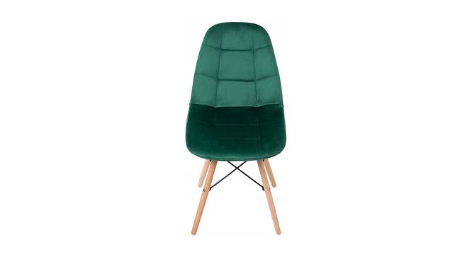 Mylene Dining Chair (Dark Green, Velvet Finish) by Urban Ladder - Front View Design 1 - 412966
