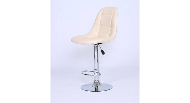 Lindall Barstool (Cream, Metal & Leatherette Finish) by Urban Ladder - Cross View Design 1 - 412989