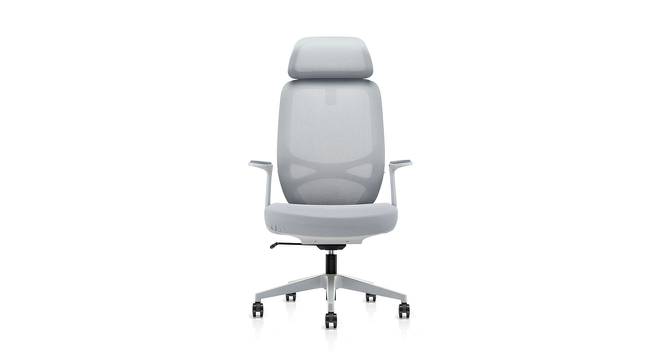 Ransome Office Chair (Grey) by Urban Ladder - Front View Design 1 - 413066
