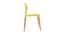 Tildon Dining Chair (Yellow, Plastic Finish) by Urban Ladder - Front View Design 1 - 413173