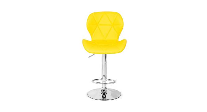 Tammy Barstool (Yellow, Metal & Leatherette Finish) by Urban Ladder - Front View Design 1 - 413176