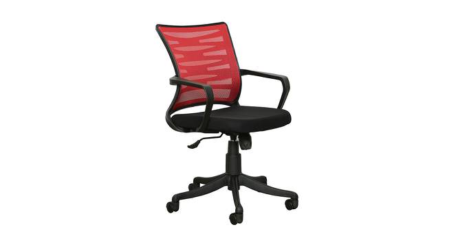 Teree Office Chair (Red & Black) by Urban Ladder - Cross View Design 1 - 413177