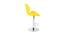 Tammy Barstool (Yellow, Metal & Leatherette Finish) by Urban Ladder - Design 1 Side View - 413204